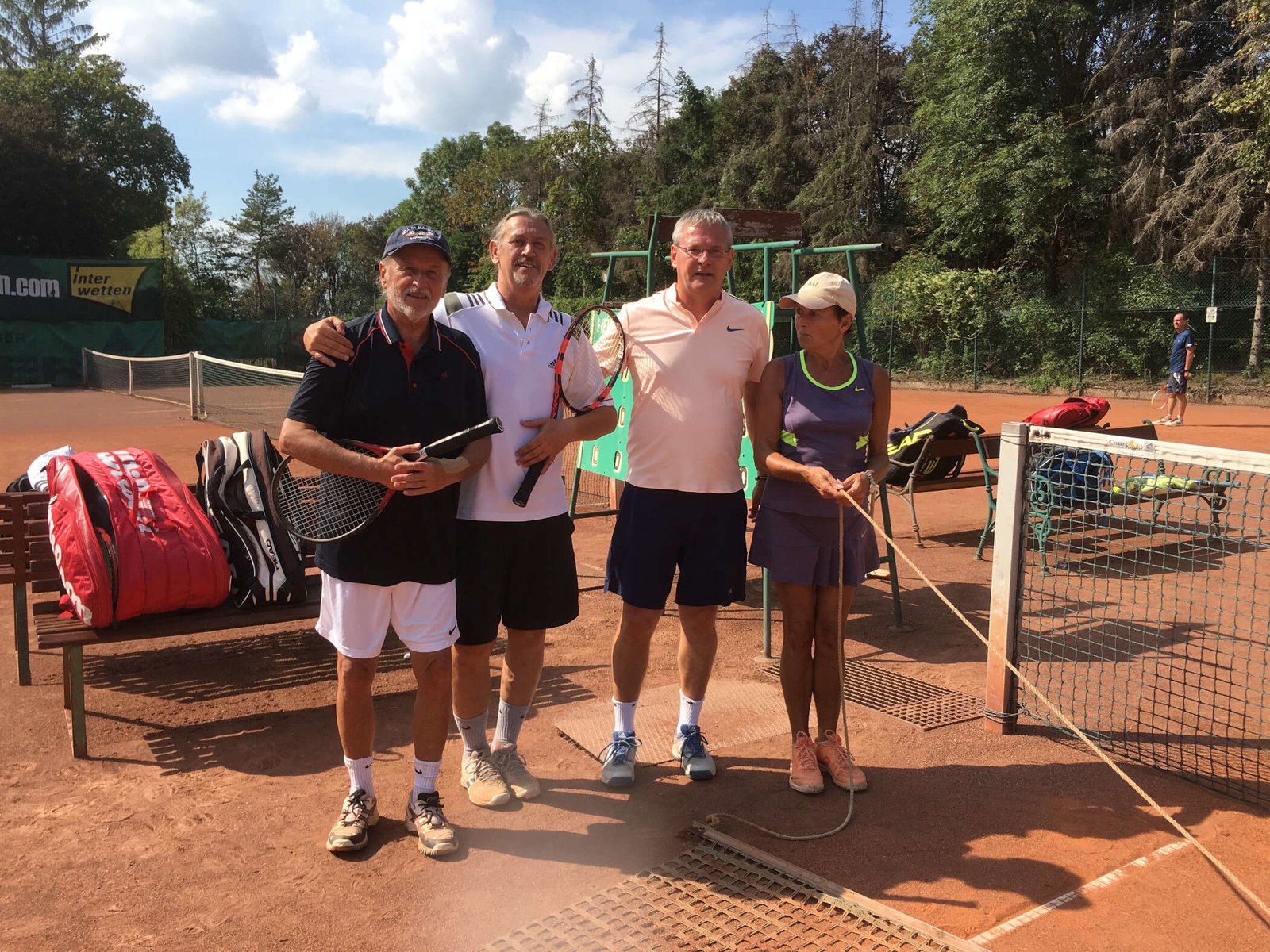 Tennisgruppe von Fredy’s Tennis-Alm